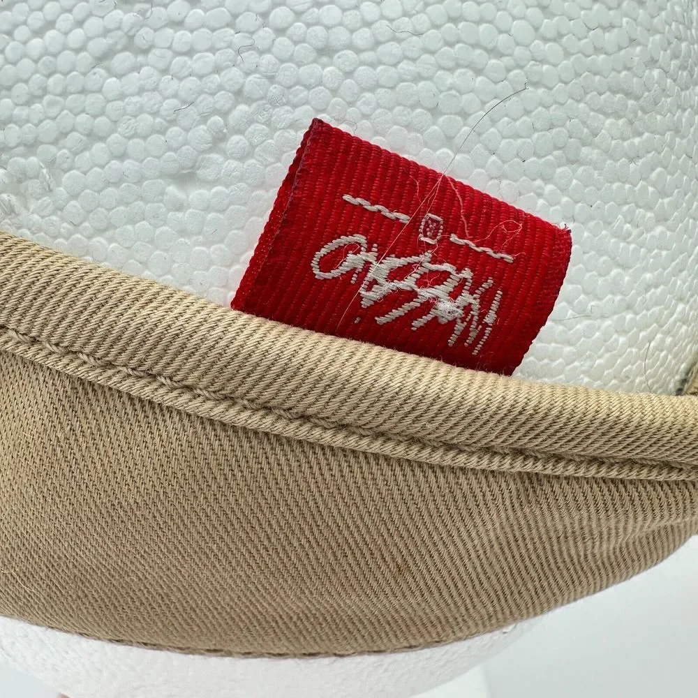 Vintage Mossimo Visor Cap Youth 8-20‎ Brown Logo Streetwear 90s Y2K Frosted Tips